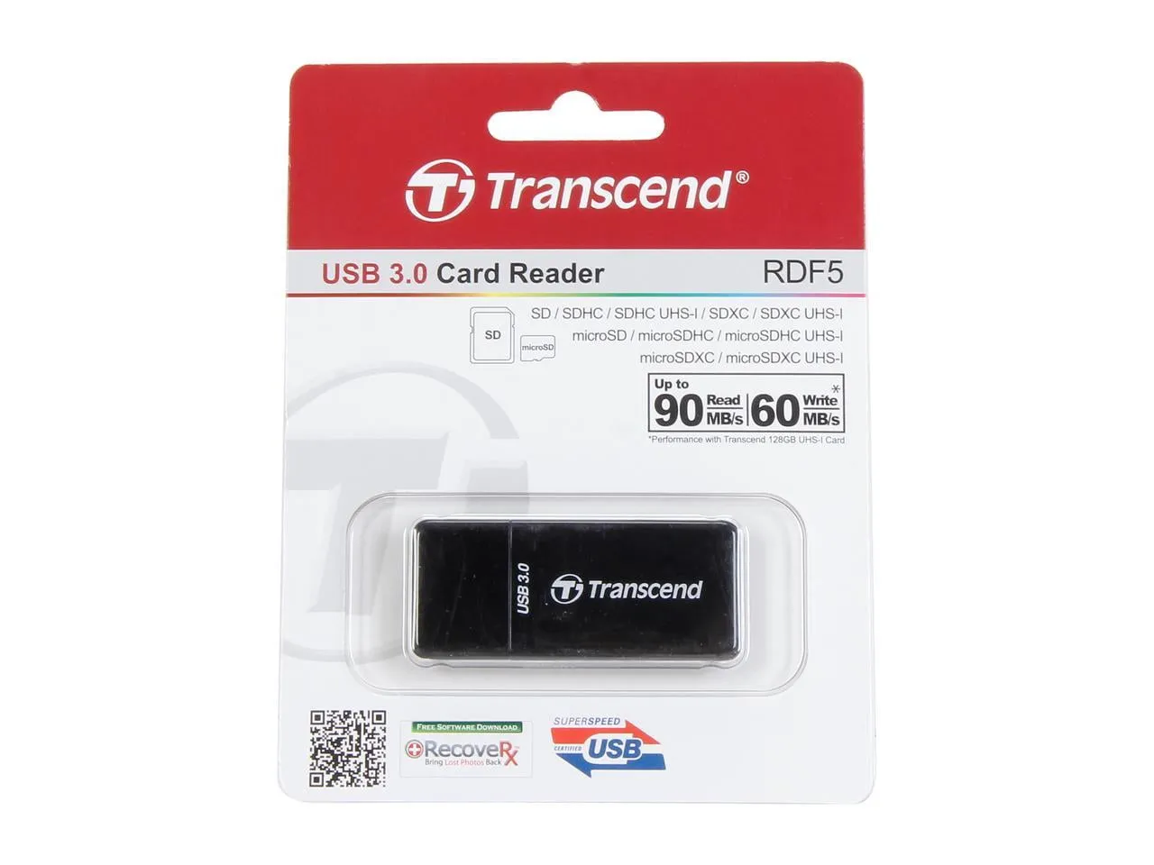 Transcend TS-RDF5K — FLASH MEMORY TYPE: USB FLASH DRIVE - FLASH MEMORY / FORM FACTOR: PEN DRIVE - MEM