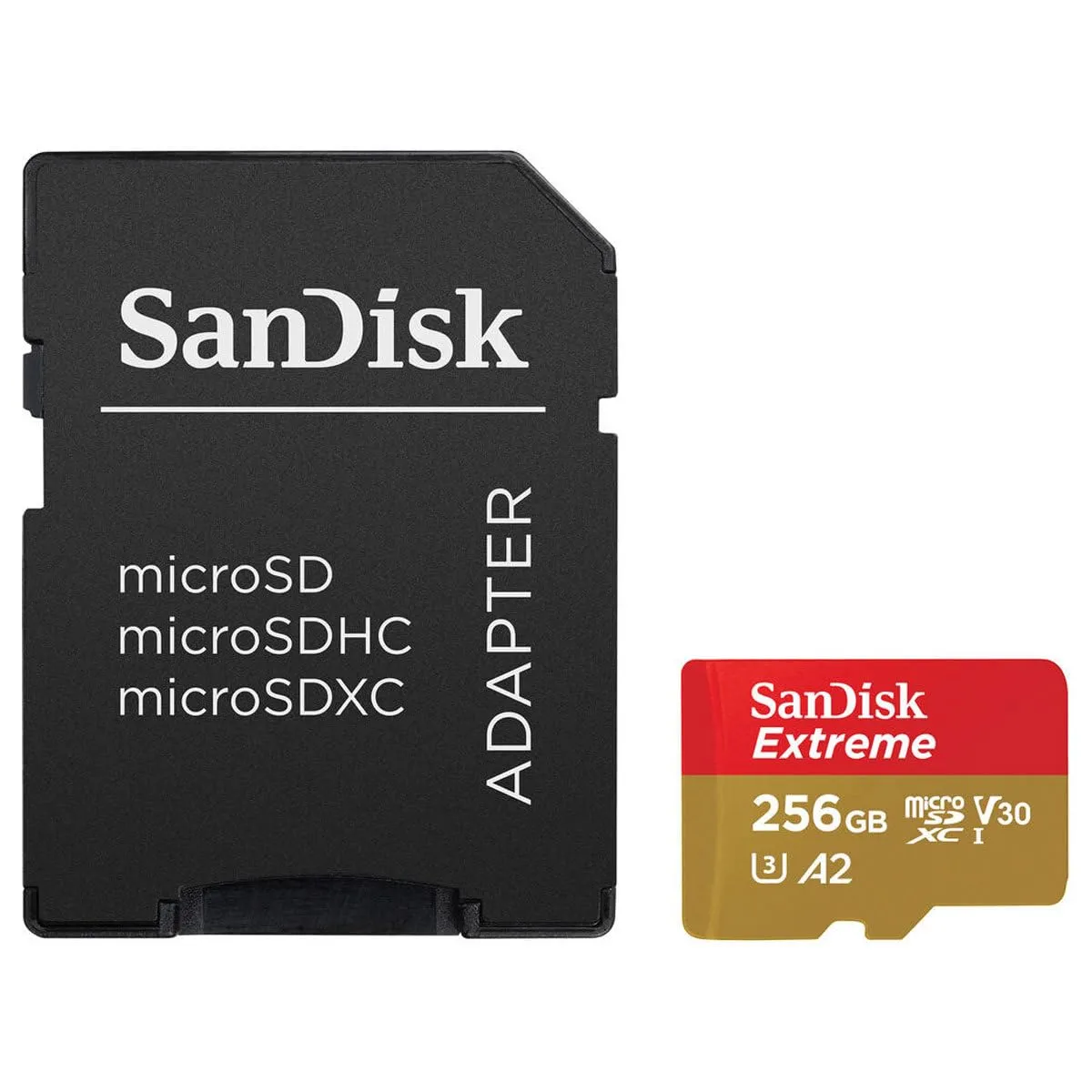 Western Digital SDSQXAV-256G-AN6MA - SanDisk Extreme microSDXC 256GB Memory Card UHS-I V30