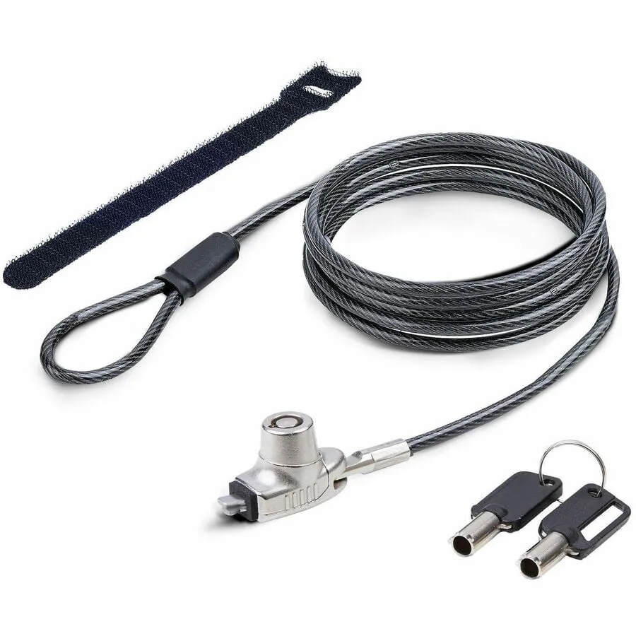 STARTECH SNBLK-LAPTOP-LOCK — SLIM LOCK NOBLE WEDGE&REG; COMPATIBLE, 5FT (1.5M) LOCKING CABLE, DESK ANTI-THEFT