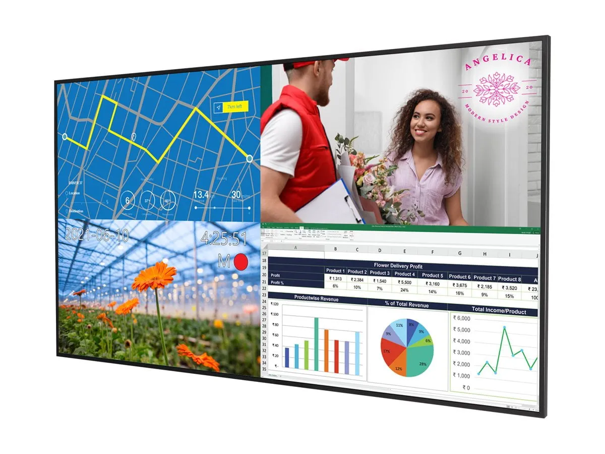 PLANAR 998-2890-01 — PLANAR URP55-T ULTRARES P SERIES - 55IN 4K UHD TOUCHSCREEN INTERACTIVE DISPLAY -