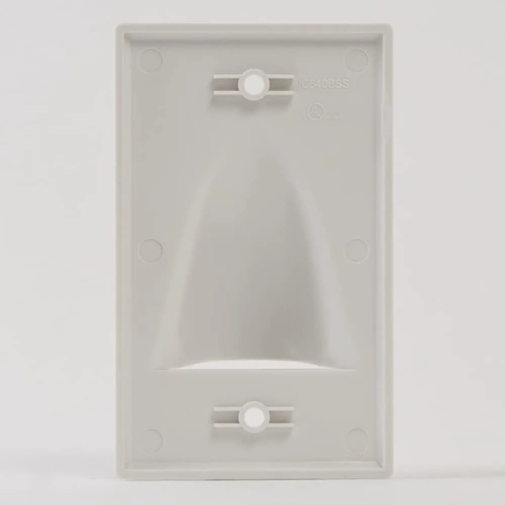 International Connectors and Cable Corp. IC640BSSWH — White 1-Gang Bulk Face Plate for Electrical Outlets