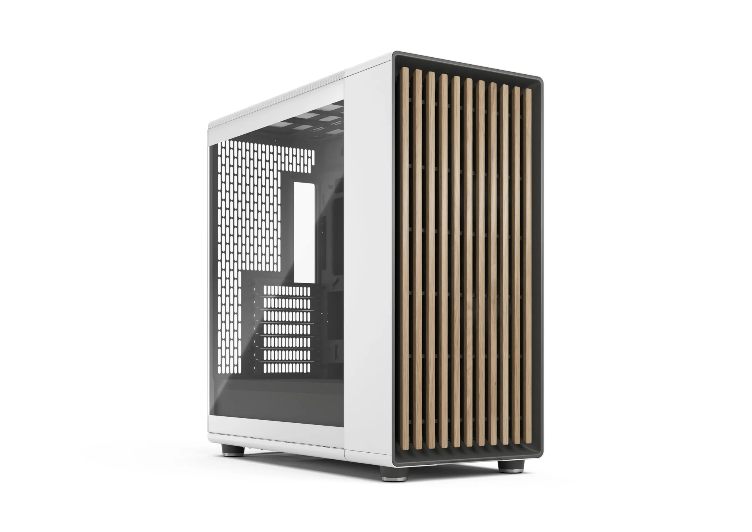 Fractal Design FD-C-NOR1X-06 — Fractal Design North XL ATX Full Tower PC Case - Chalk White