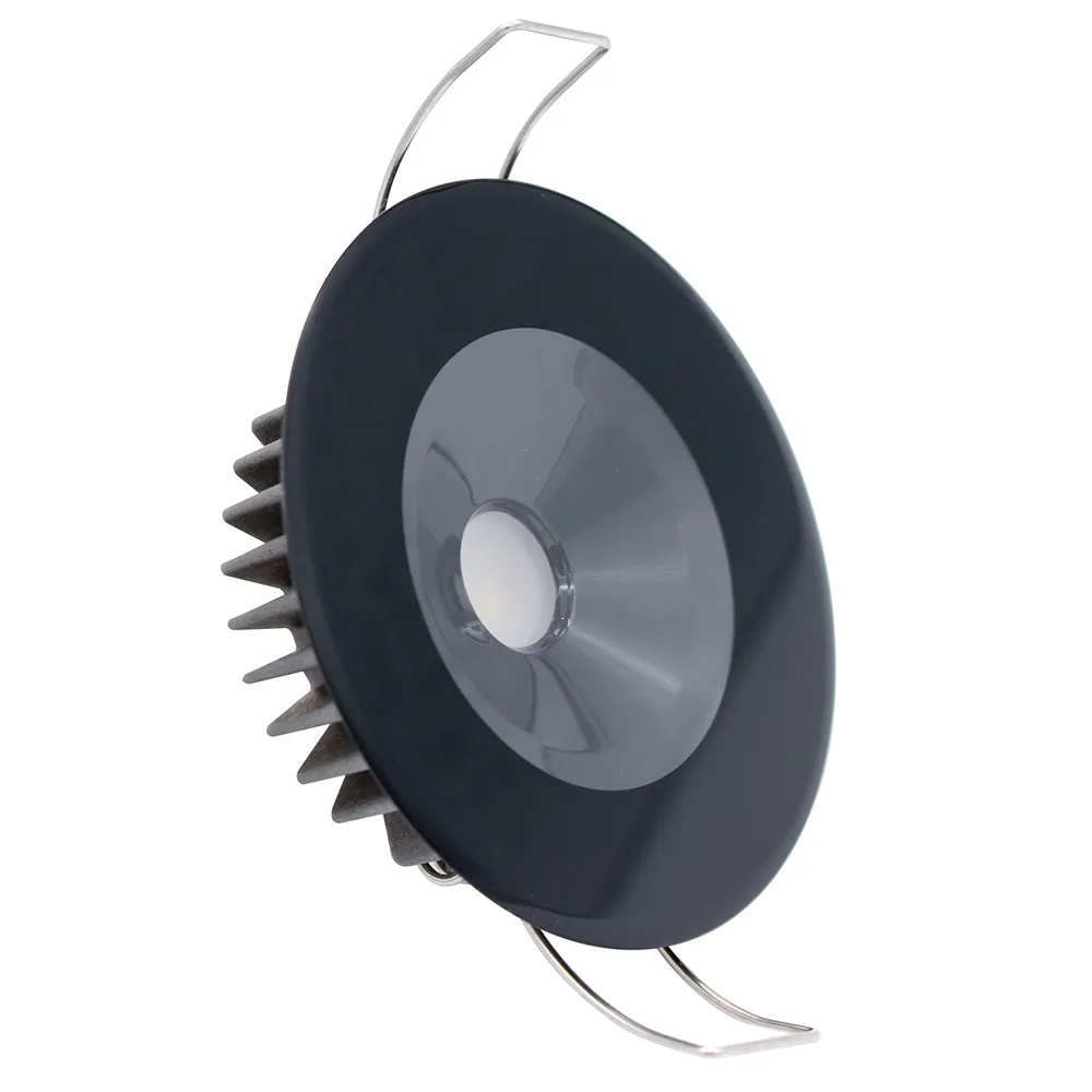 Lumitec 117153 — Lumitec Illusion Flush Mount LED Down Light - White - Non-Dimming - Black Housing