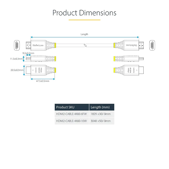 STARTECH-HDMI2-CABLE-4K60-10W