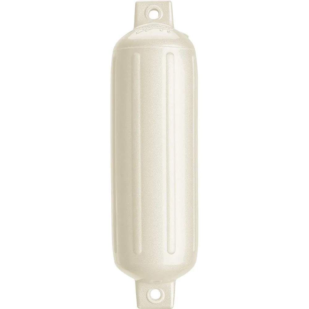 Polyform G-4-METALLIC WHITE - Polyform G-4 Twin Eye Fender 6.5 x 22 - White