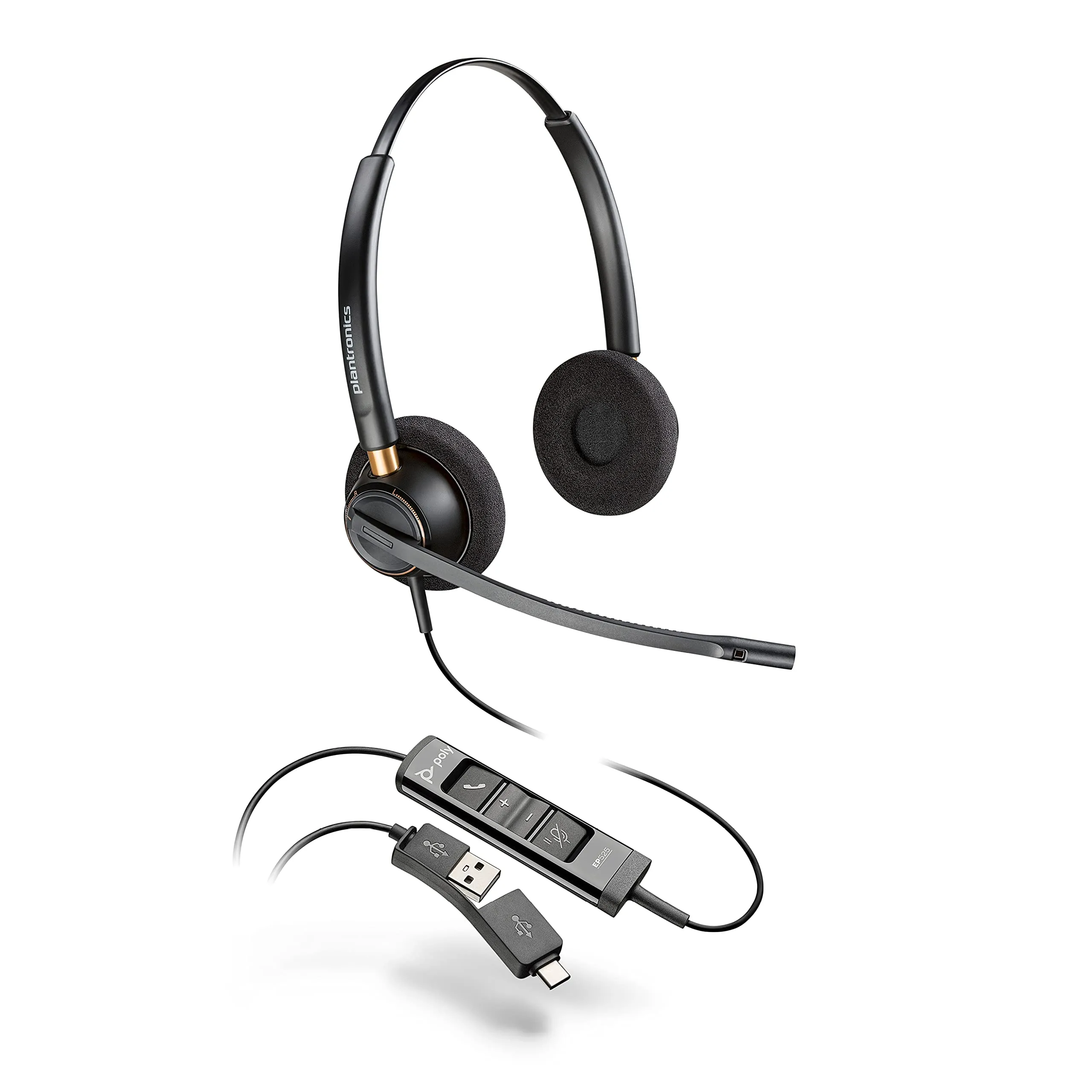 HP 783R3AA — Poly EncorePro 525 USB-A Stereo Headset