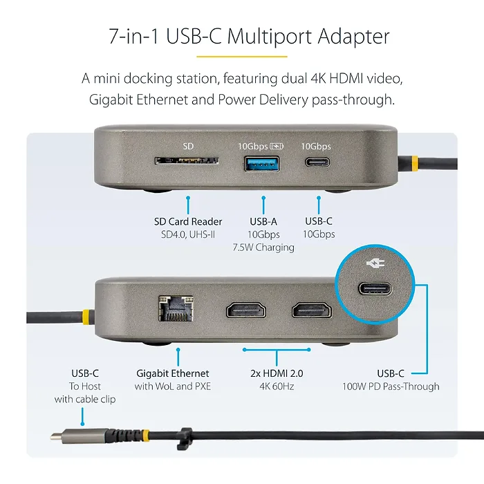 STARTECH-102B-USBC-MULTIPORT