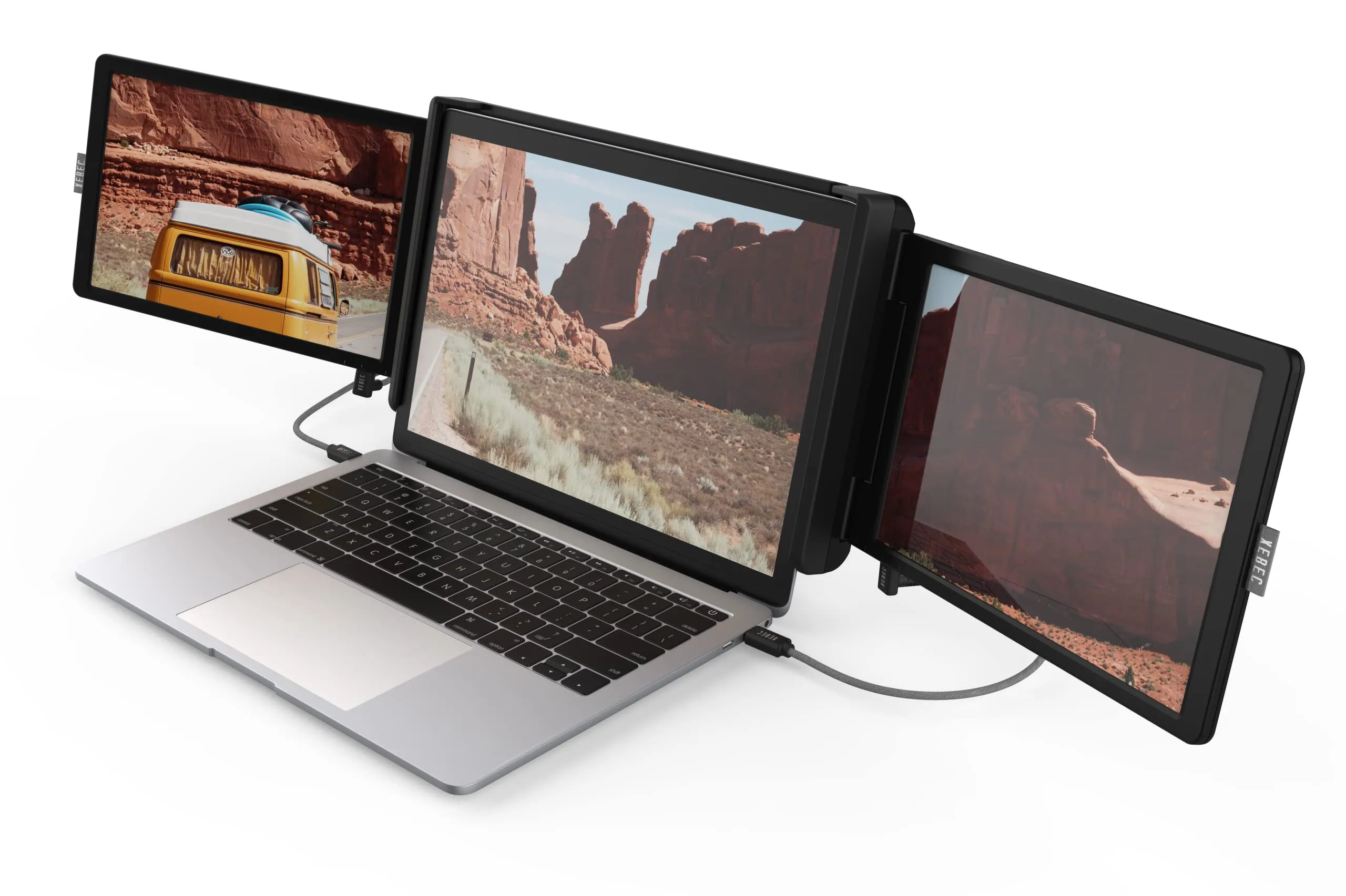 XEBEC XTS2 — XEBEC TRI-SCREEN 2 10.1 PORTABLE ATTACHABLE MONITOR FOR LAPTOPS