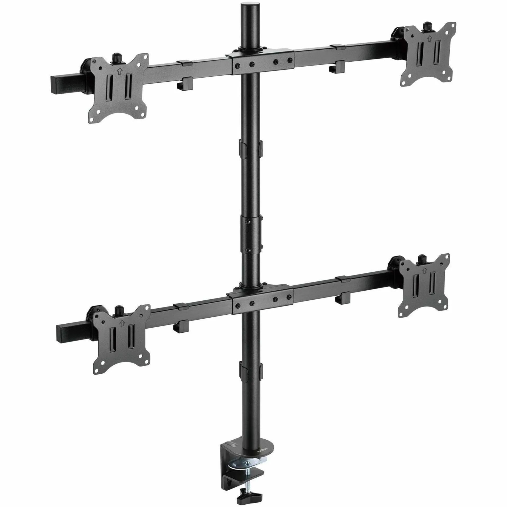 ROCSTOR Y10N007-B1 — POLE MOUNT QUAD MONITOR MOUNT
