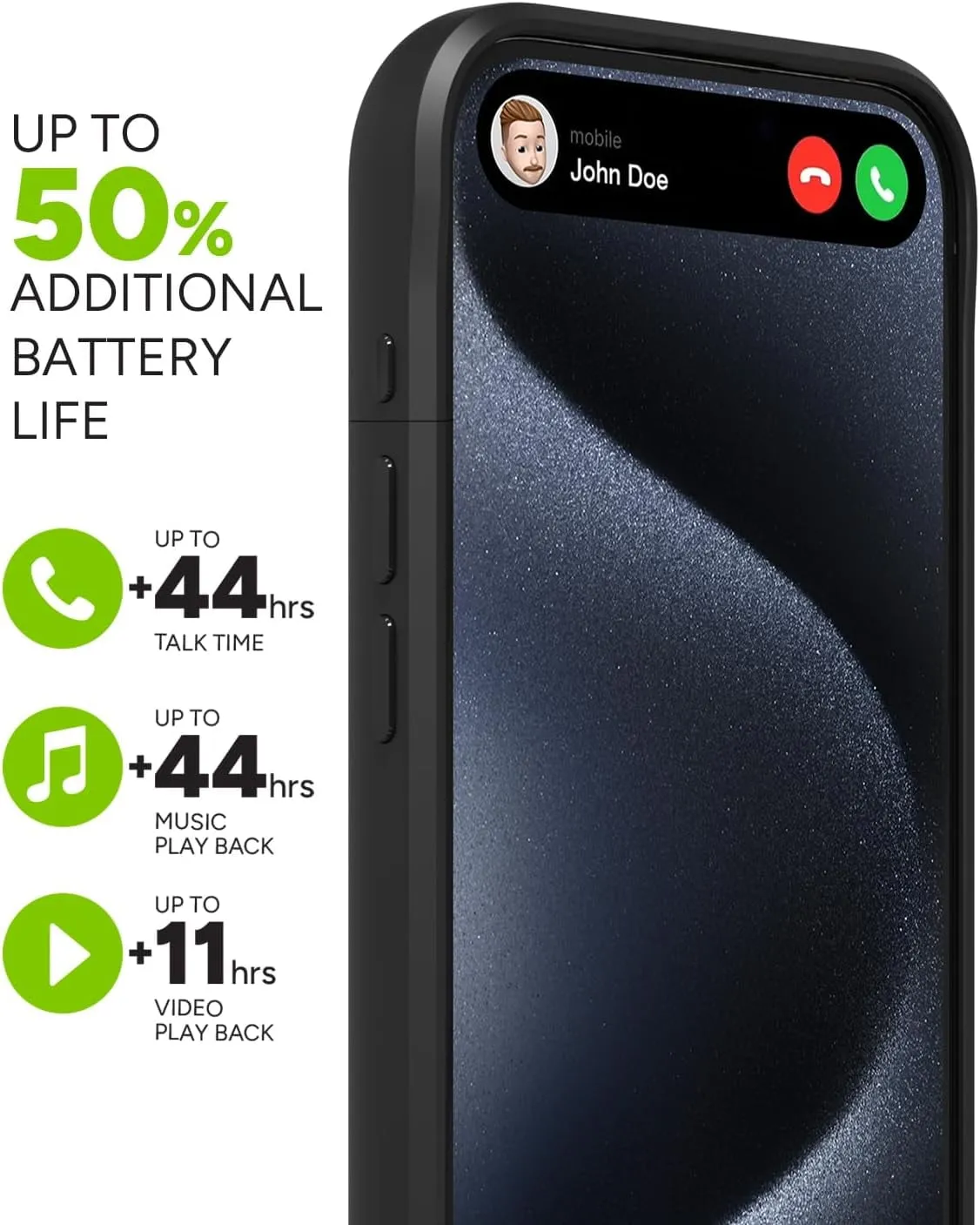 Zagg 401014297 — JUICE PACK IPHONE 15