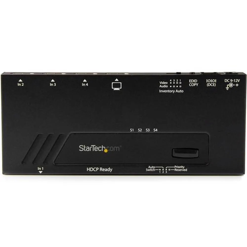 STARTECH VS421HD4KA — SWITCH BETWEEN FOUR HDMI SOURCES ON A SINGLE HDMI DISPLAY W/ 4K VIDEO RESOLUTION