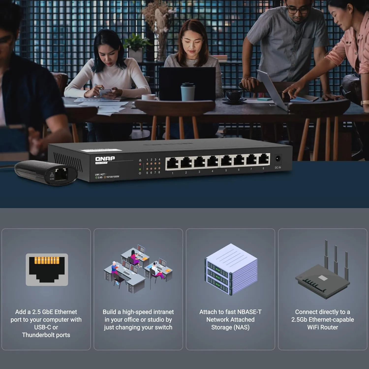 SONNET TECHNOLOGIES SOLO-NBASE-T — SOLO2.5G USB-C TO 2.5GB ETHERNET ADAPTER