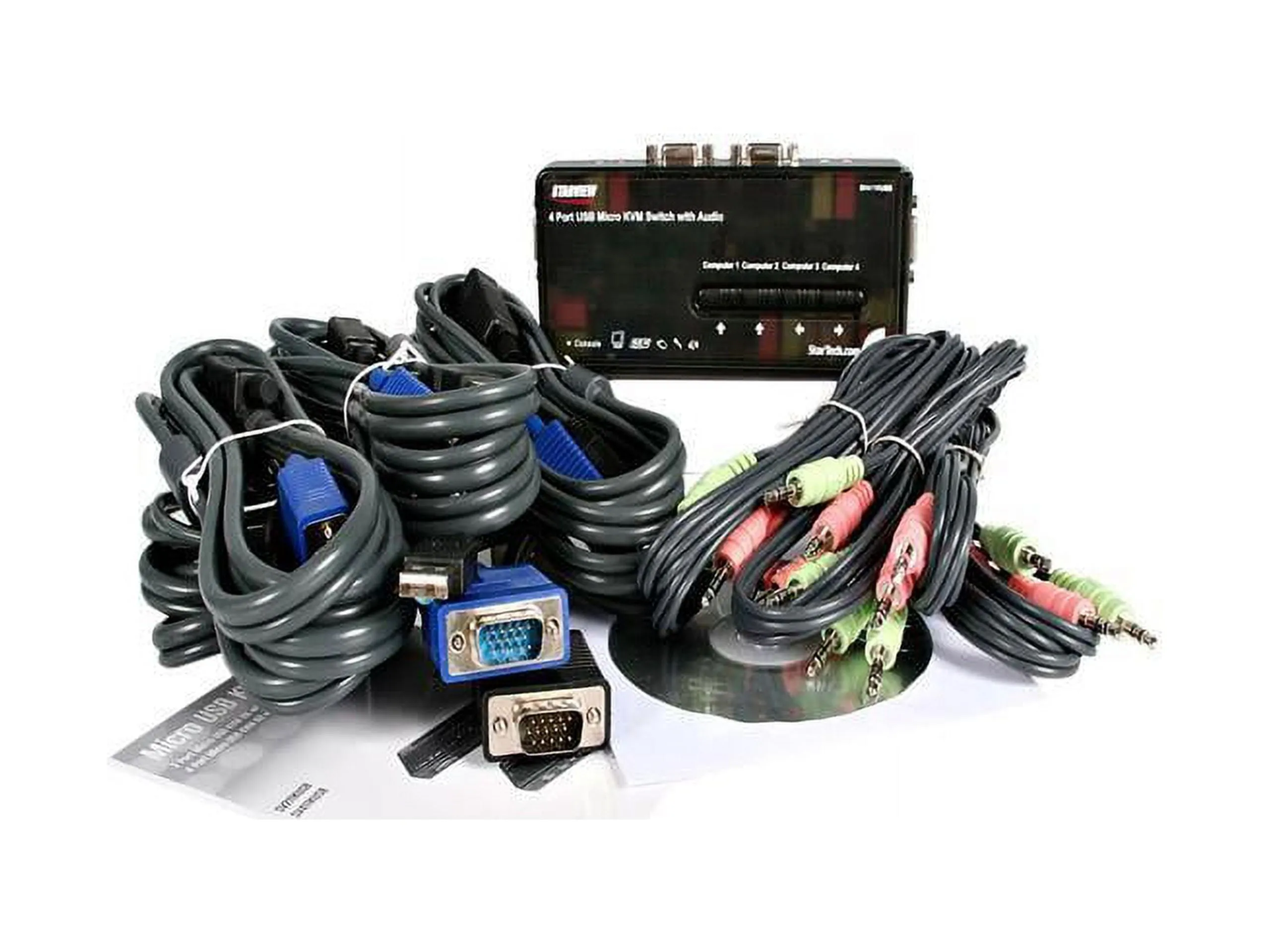 STARTECH SV411KUSB - CONTROL 4 USB ENABLED COMPUTERS WITH THIS COMPLETE KVM KIT I