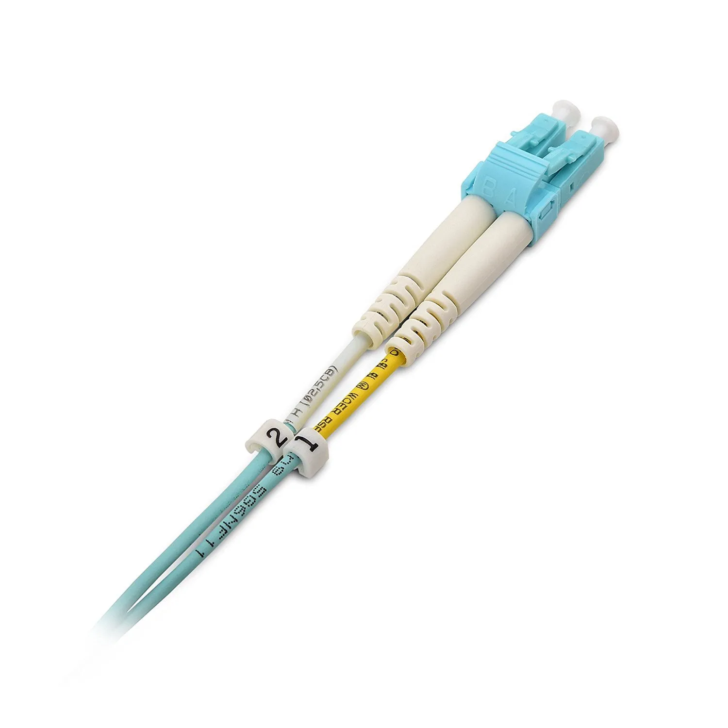 CABLE MATTERS 120009-2M — LC TO LC OM4 MULTIMODE DUPLEX FIBER OPTIC CABLE 2M