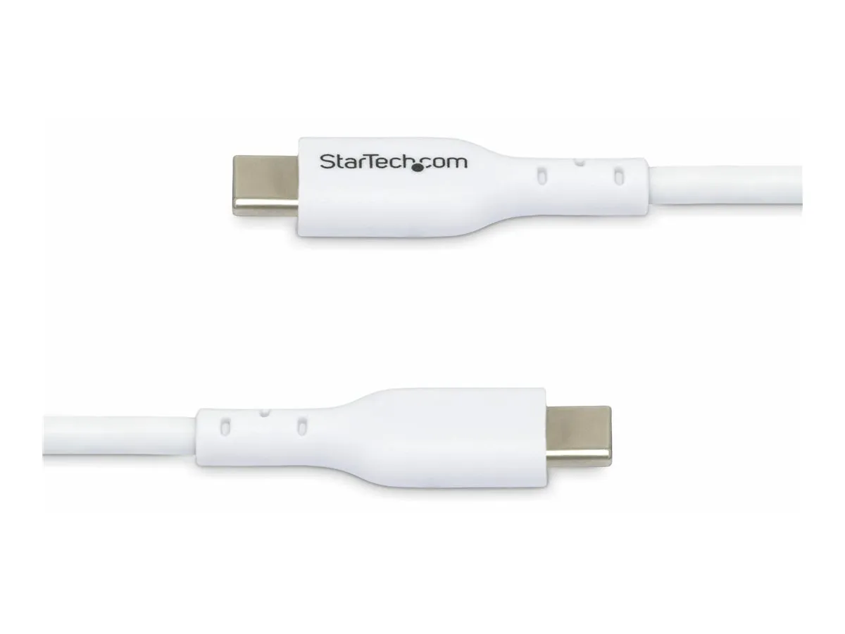 STARTECH USB2CC2MNCWHE — 2M (6.6FT) WHITE USB-C CHARGING CABLE, USB C CABLE, USB 2.0 TYPE-C LAPTOP CHARGE