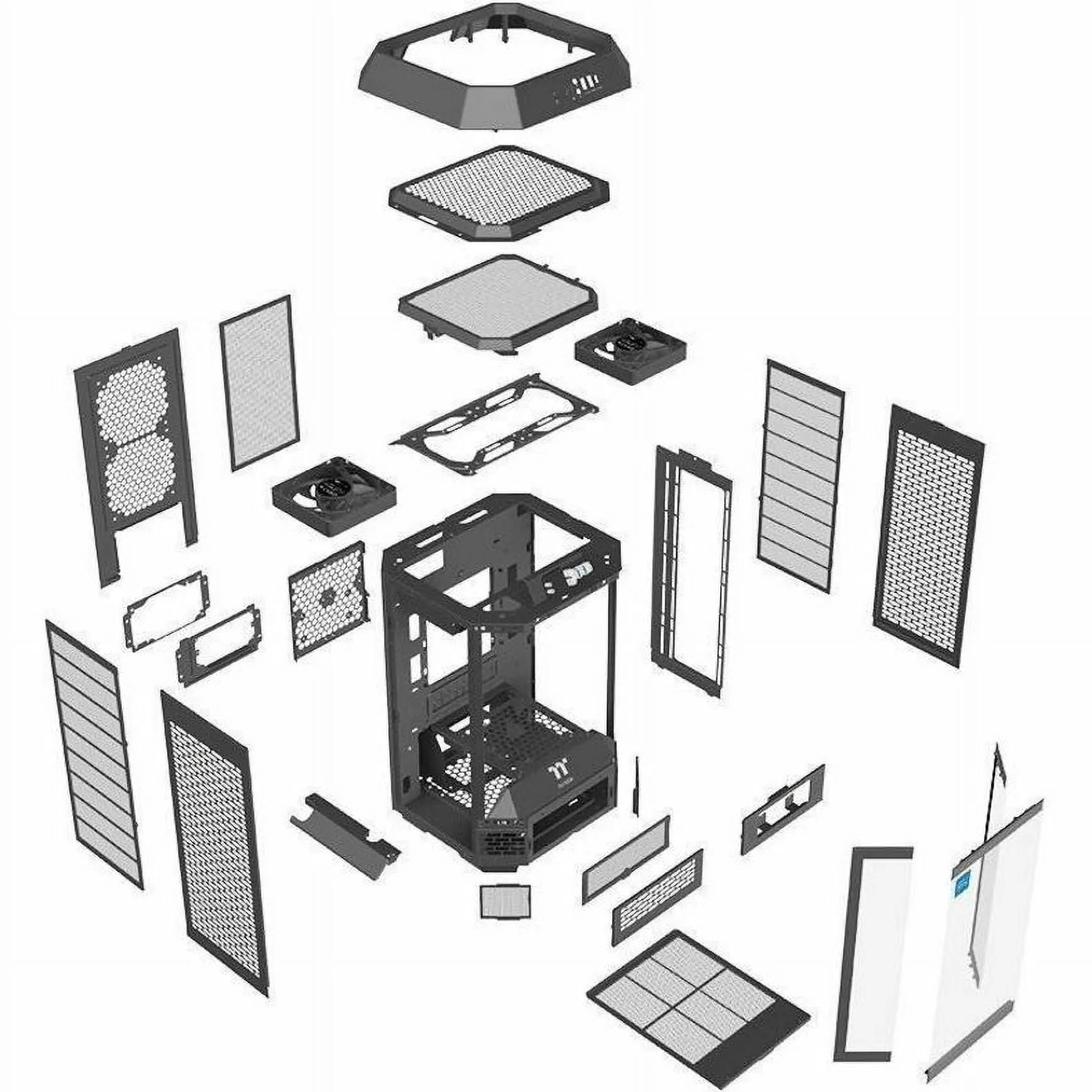 Thermaltake CA-1Z9-00S1WN-00 — THERMALTAKE TOWER 250 MINI TOWER CHASSIS - BLACK