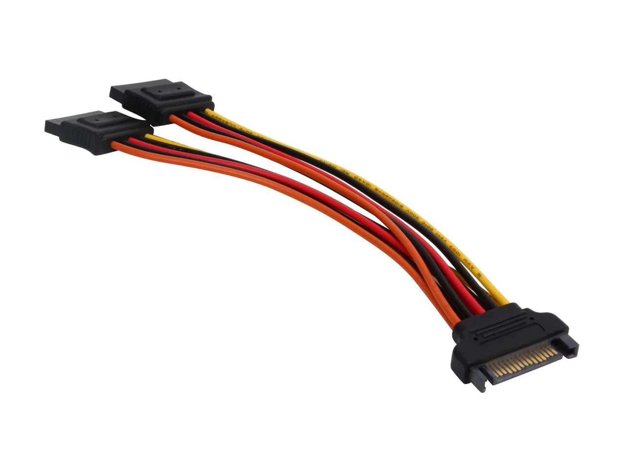 STARTECH PYO2LSATA — STORAGE CABLE - SATA POWER (15 PIN) LEFT CONNECTOR - MALE LEFT GENDER -SATA POWE