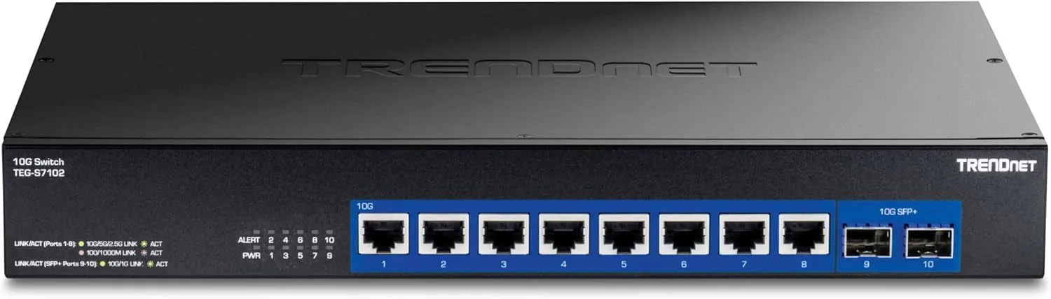 TRENDNET TEG-S7102 - 10-Port 10G Ethernet Unmanaged Network Switch