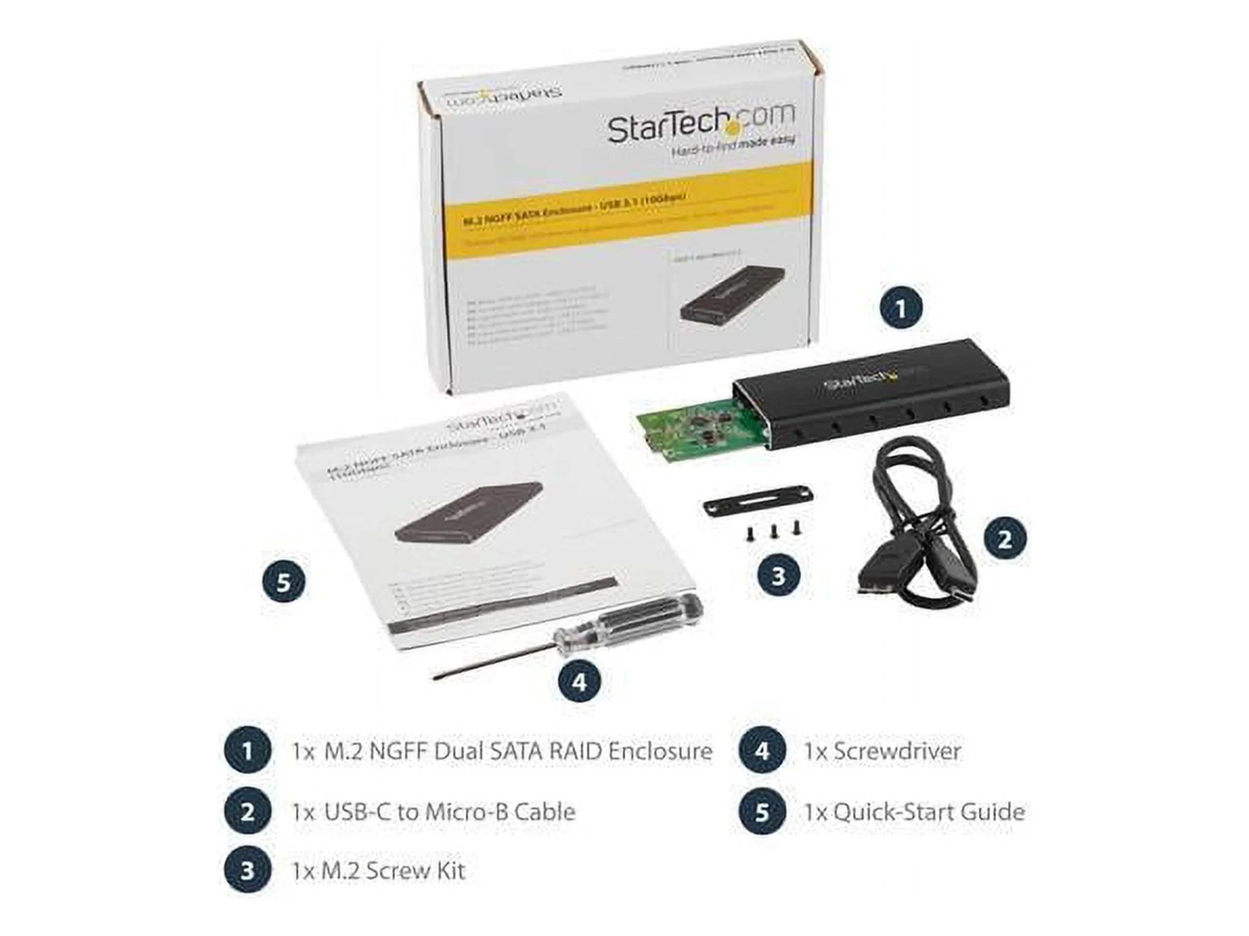 STARTECH SM21BMU31C3 — TURN YOUR M.2 SATA DRIVE INTO AN ULTRA-FAST, PORTABLE STORAGE SOLUTION FOR A USB