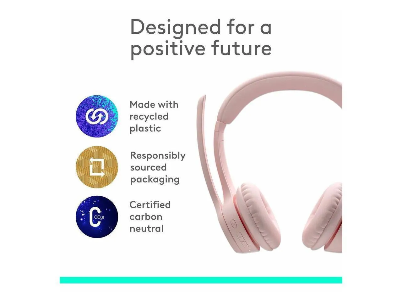 Logitech 981-001411 — ZONE 300 WIRELESS - ROSE AMR