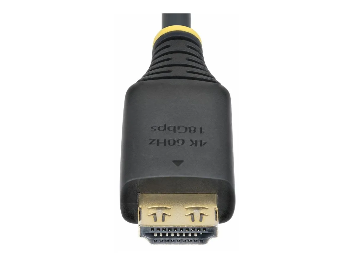 STARTECH HDMI2-CABLE-GRIP-3F — 3FT (0.9M) HIGH SPEED HDMI CABLE WITH GRIPPING CONNECTORS, 4K 60HZ/1440P 144HZ,
