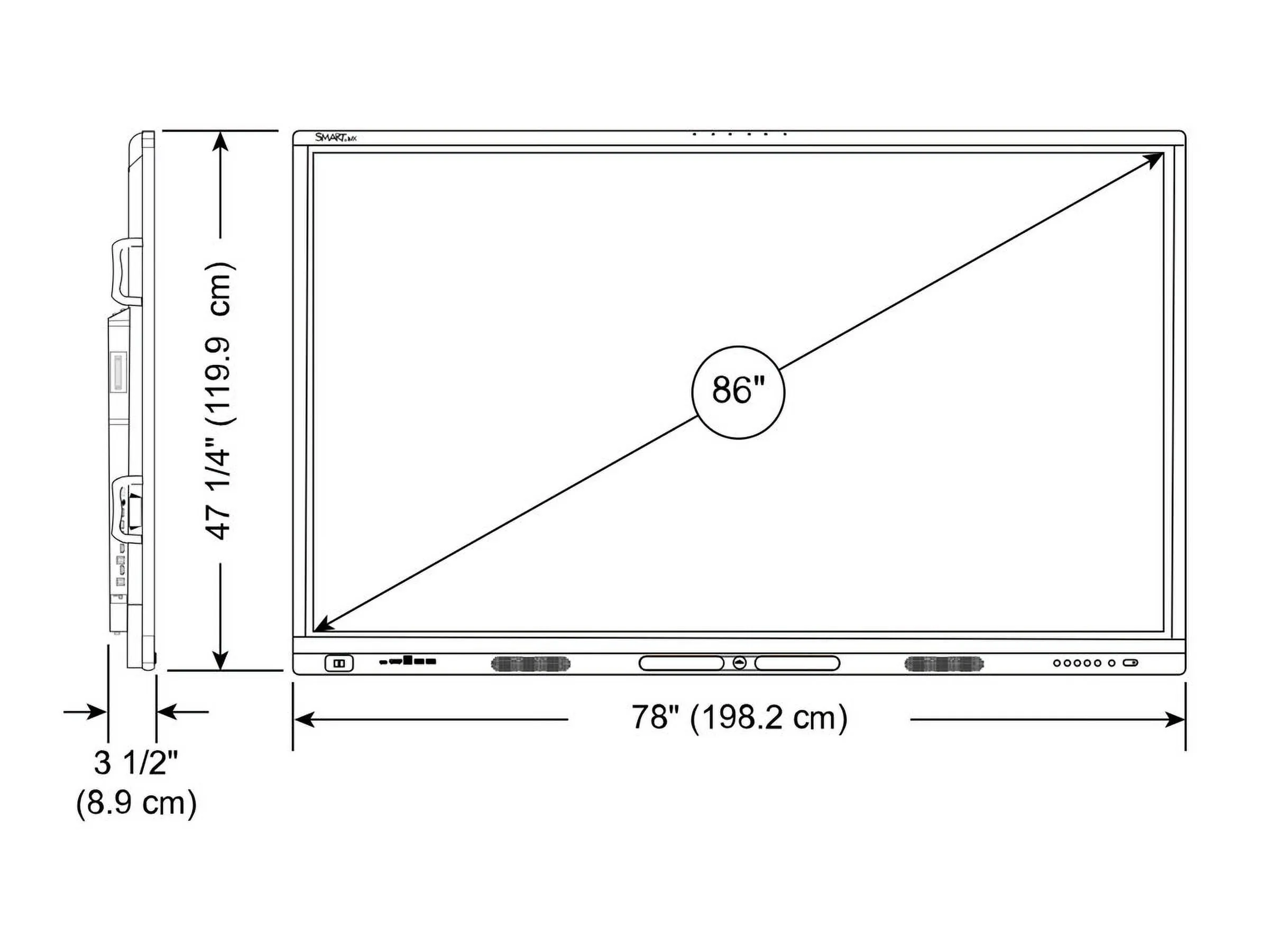 ADVANTECH MX286-V5 — SMART BOARD MX086-V5 INTERACTIVE DISPLAY WITH IQ