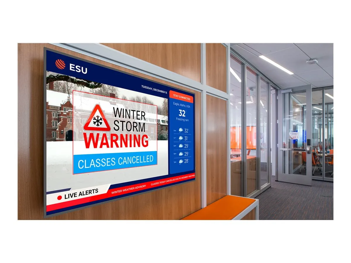 PLANAR 998-3928-00 — PLANAR, SLP65, 65IN DIAGONAL, UHD, D-LED BACKLIGHT, 500 NIT BRIGHTNESS, 24X7 OPERATION, SPEAKERS, LANDSCAPE AND PORTRAIT. ENERGY STAR CERTIFIED.