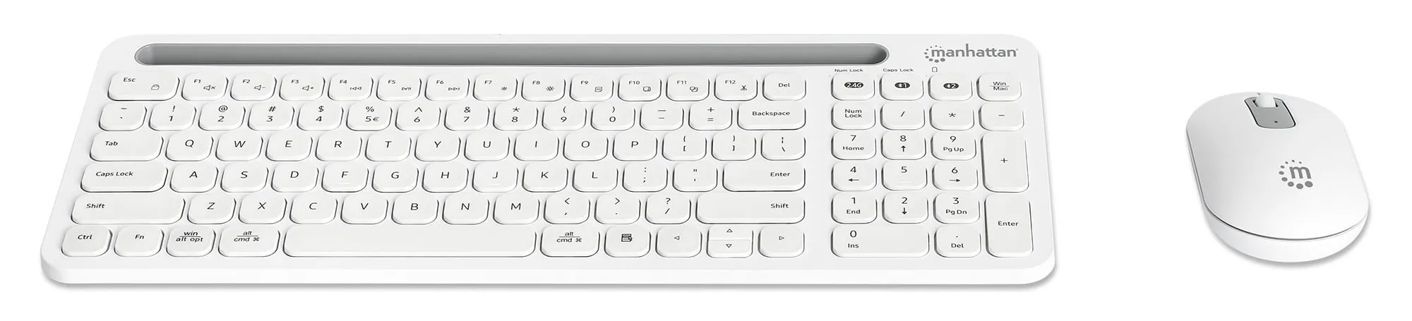 Manhattan 180580 — DUAL-MODE MULTIPOINT WIRELESS KEYBOARD AND MOUSE COMBO SET
