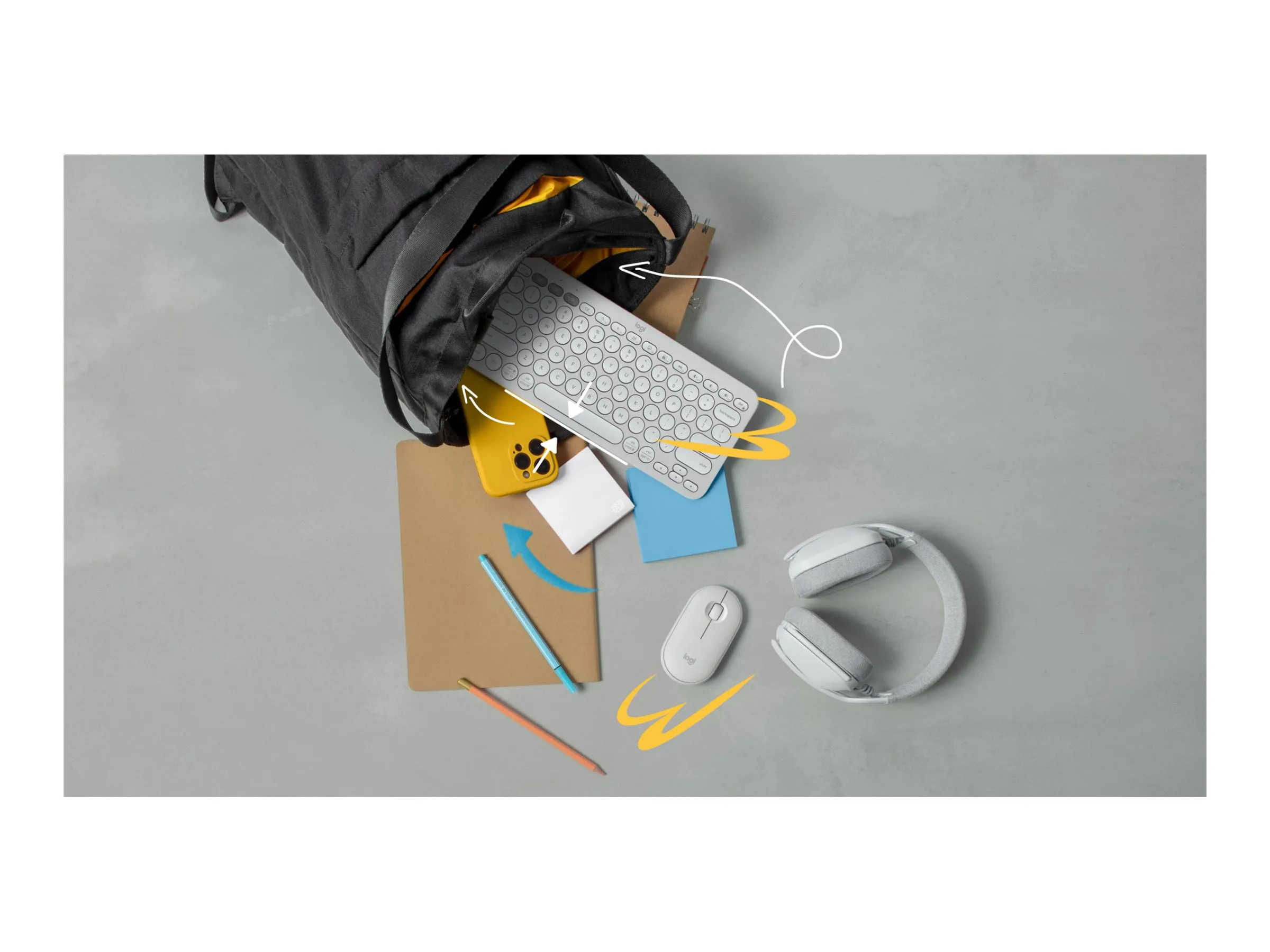 Logitech 920-011776 — PEBBLE KEYS 2 K380S - TONAL WHITE