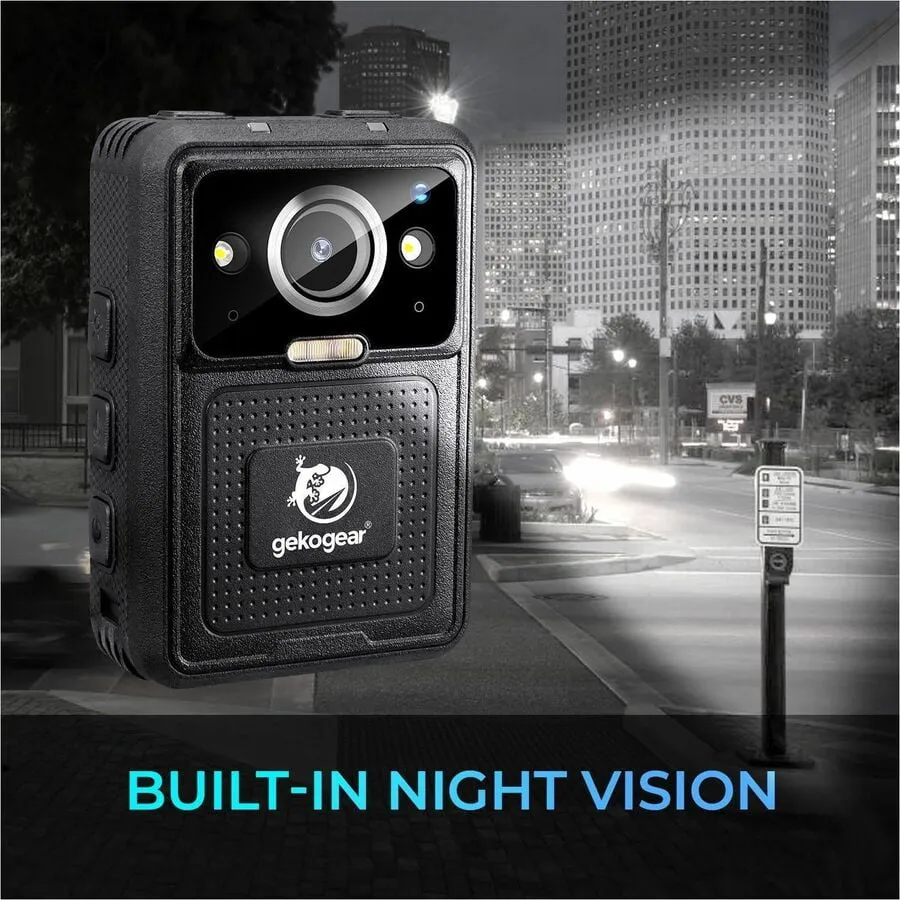 Adesso AEGIS400 — GEKOGEAR BY ADESSO AEGIS 400 4K ULTRA HD BODY CAM WITH APP, GPS, IP67