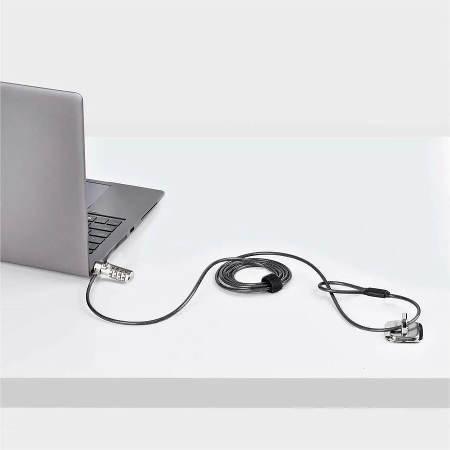 STARTECH SNANOC4D-LAPTOP-LOCK — SLIM LOCK NANO SLOT COMPATIBLE, 6.6FT (2M) LOCKING CABLE, DESK ANTI-THEFT SECURI
