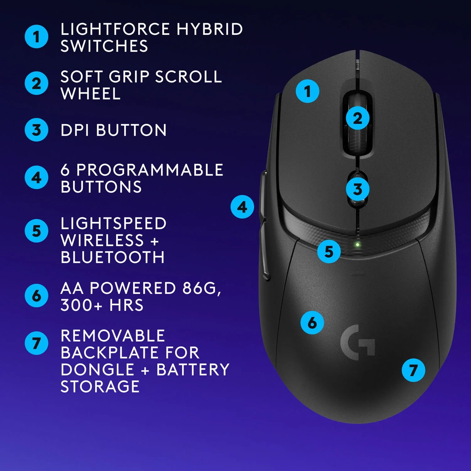 Logitech 910-007197 — LOGITECH G309 LIGHTSPEED WIRELESS GAMING MOUSE - BLACK