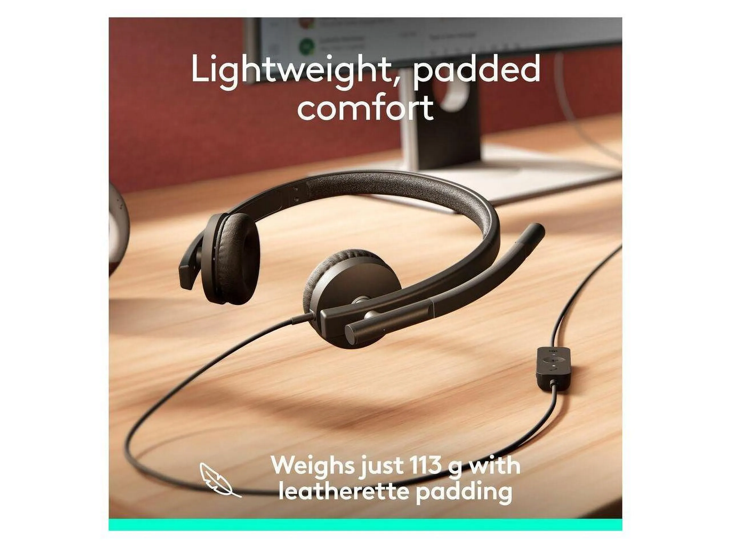 Logitech 981-001428 — H570E WIRED STEREO, TEAMS (USB-A) - BLACK