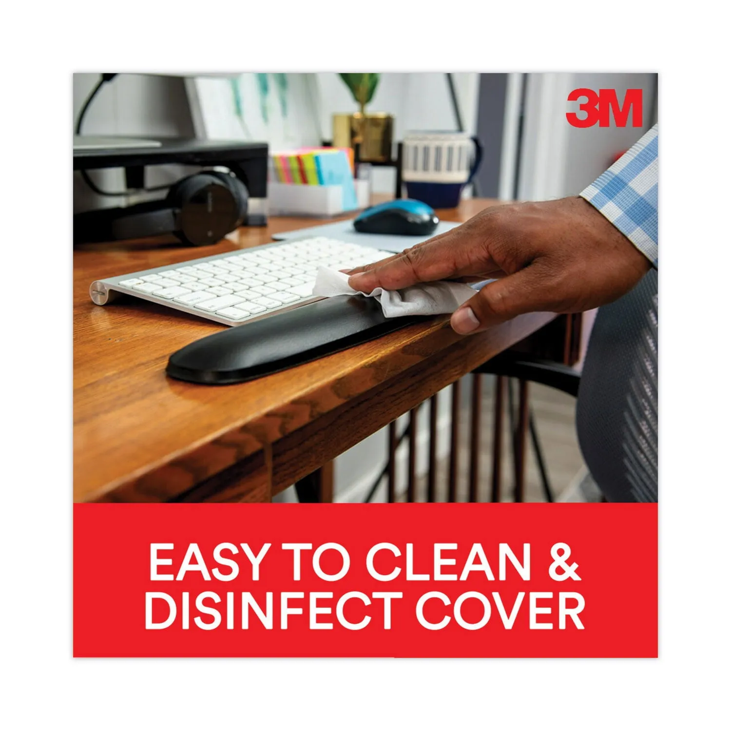 3M WR310LE — KEYBOARD WRIST REST BLACK FOR KP200LE