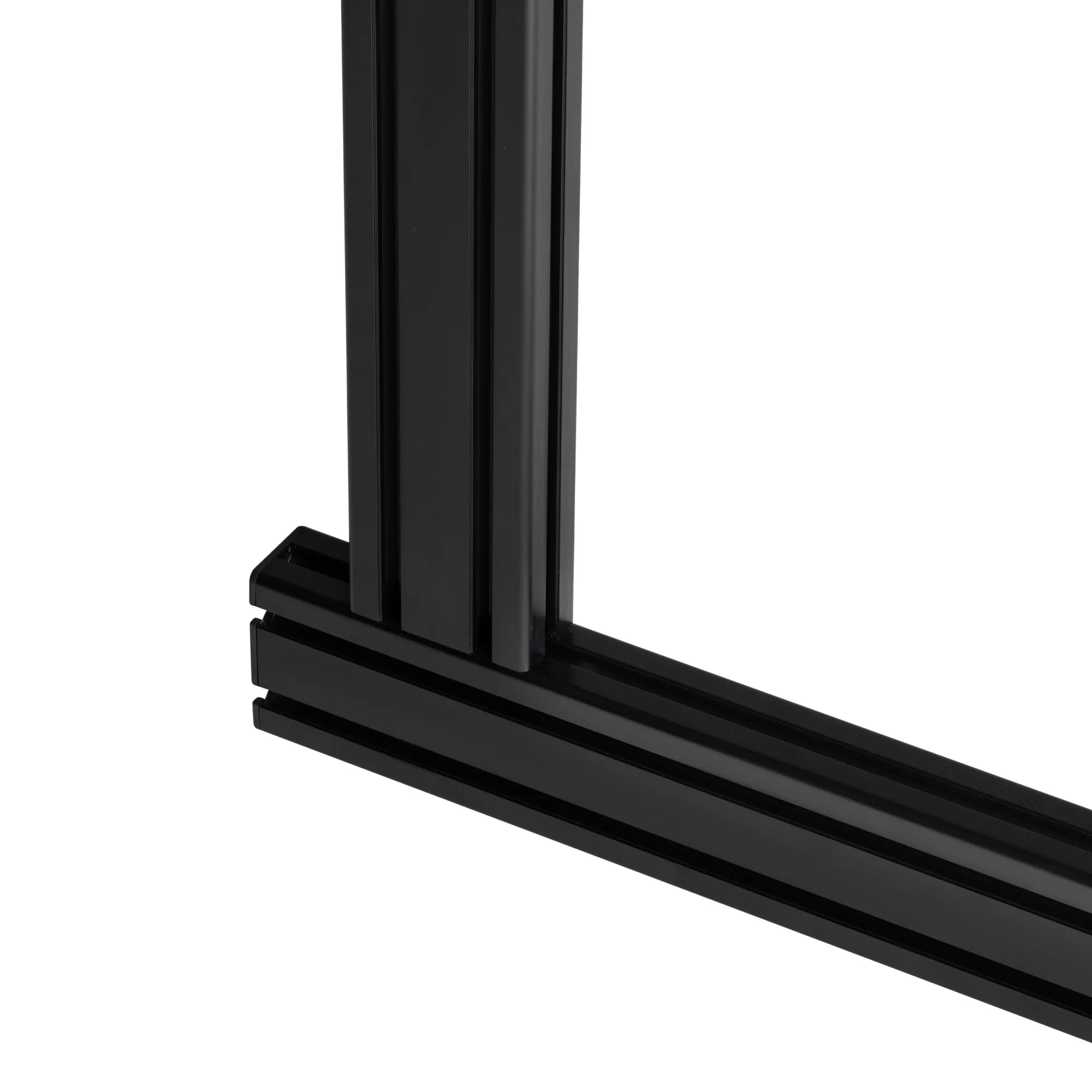 NEXT LEVEL RACING NLR-E037 — ELITE FREE STANDING QUAD MONITOR STAND - BLACK EDITION