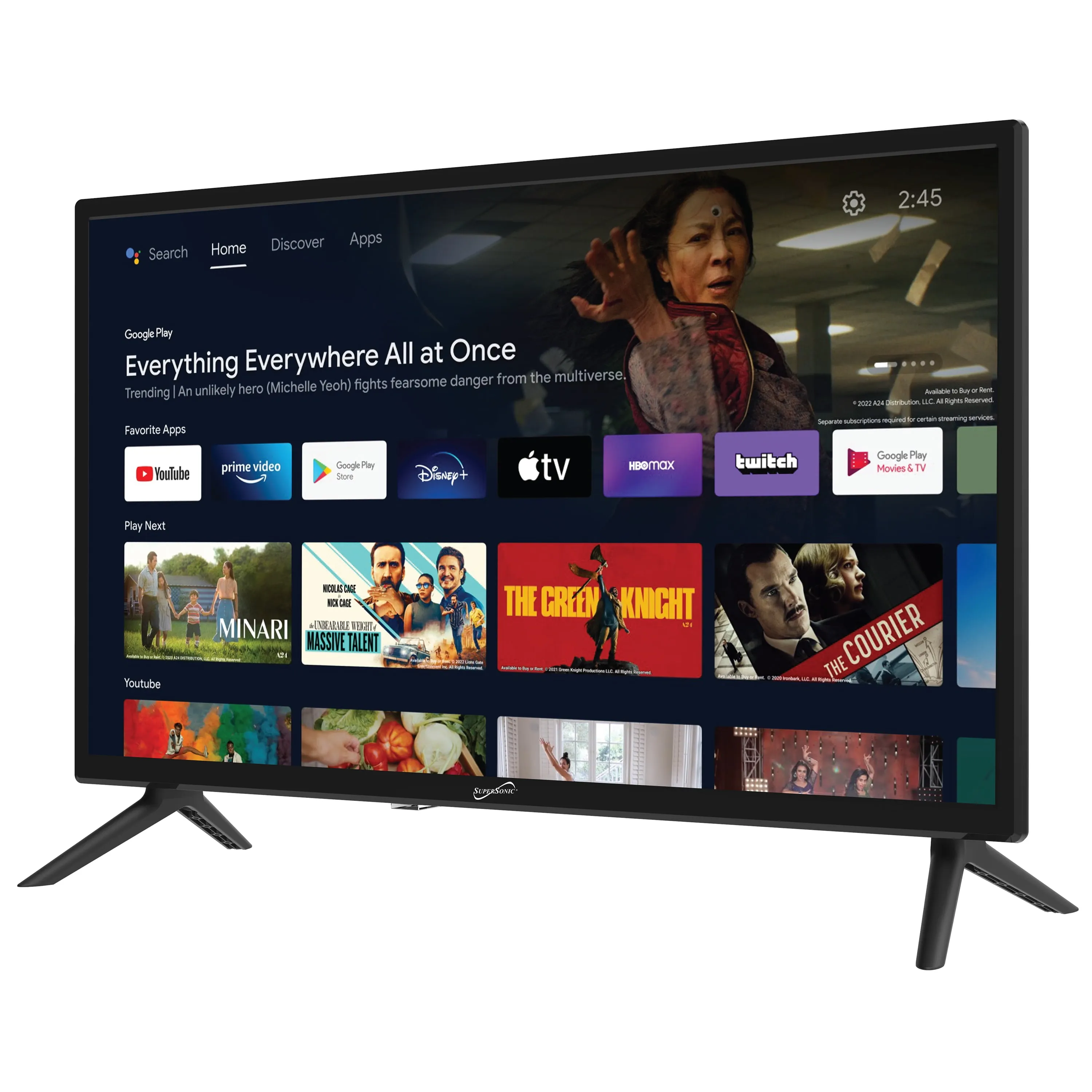 Supersonic SC-2450GTV — 24 LED SMART HDTV