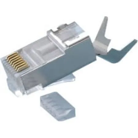 PLATINUM TOOLS 106192 — RJ45 CAT6A 10 GIG SHIELDED CONNECTOR, W/LINER. 50/BAG.