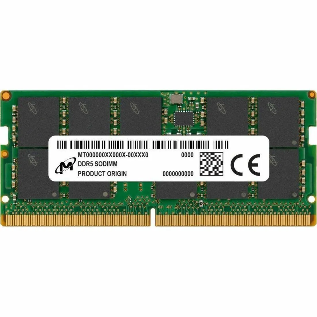 Crucial MTC10C1084S1TC48BR — 16GB DDR5 4800MHz ECC SODIMM Memory Module