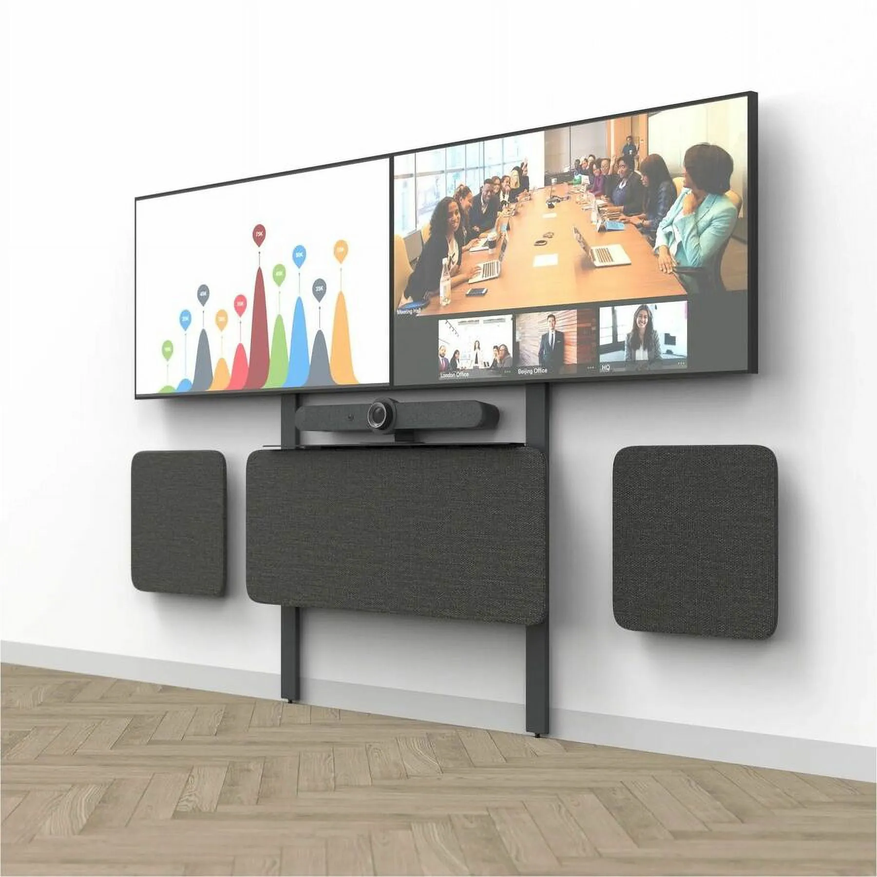HECKLER H806-BG - Heckler AV Video Meeting Kit - ADA Panels for Wall Mount