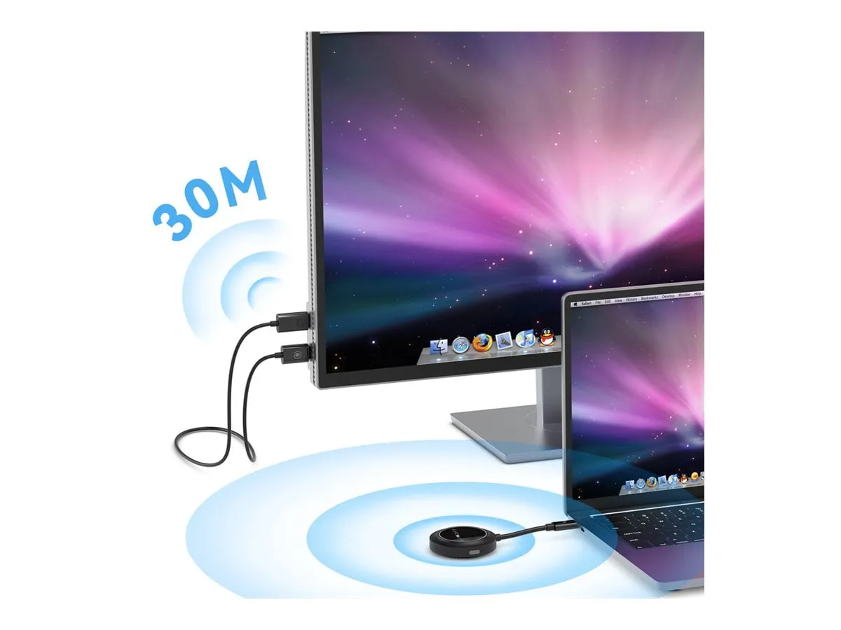 USB-C to HDMI 1080P Wireless Display Adapter