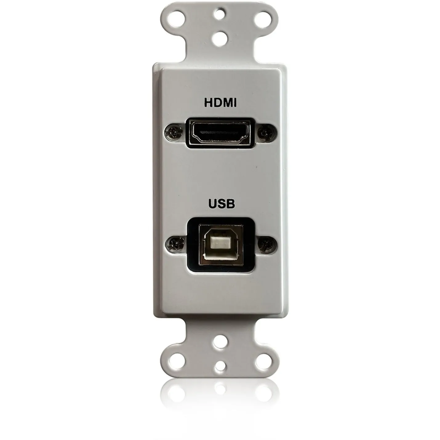 ‎Comprehensive Cable WPD-HUB1-AW — HDMI & USB-B 2.0 Slim Decorative Wallplate