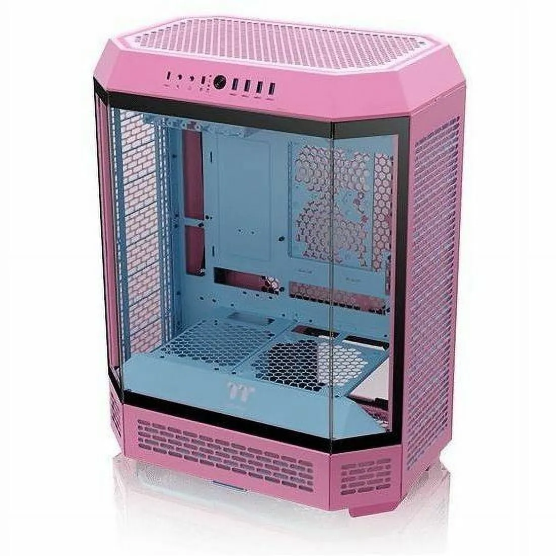 Thermaltake CA-1Z1-00MAWN-00 — THERMALTAKE THE TOWER 600 MID TOWER CHASSIS - BUBBLE PINK