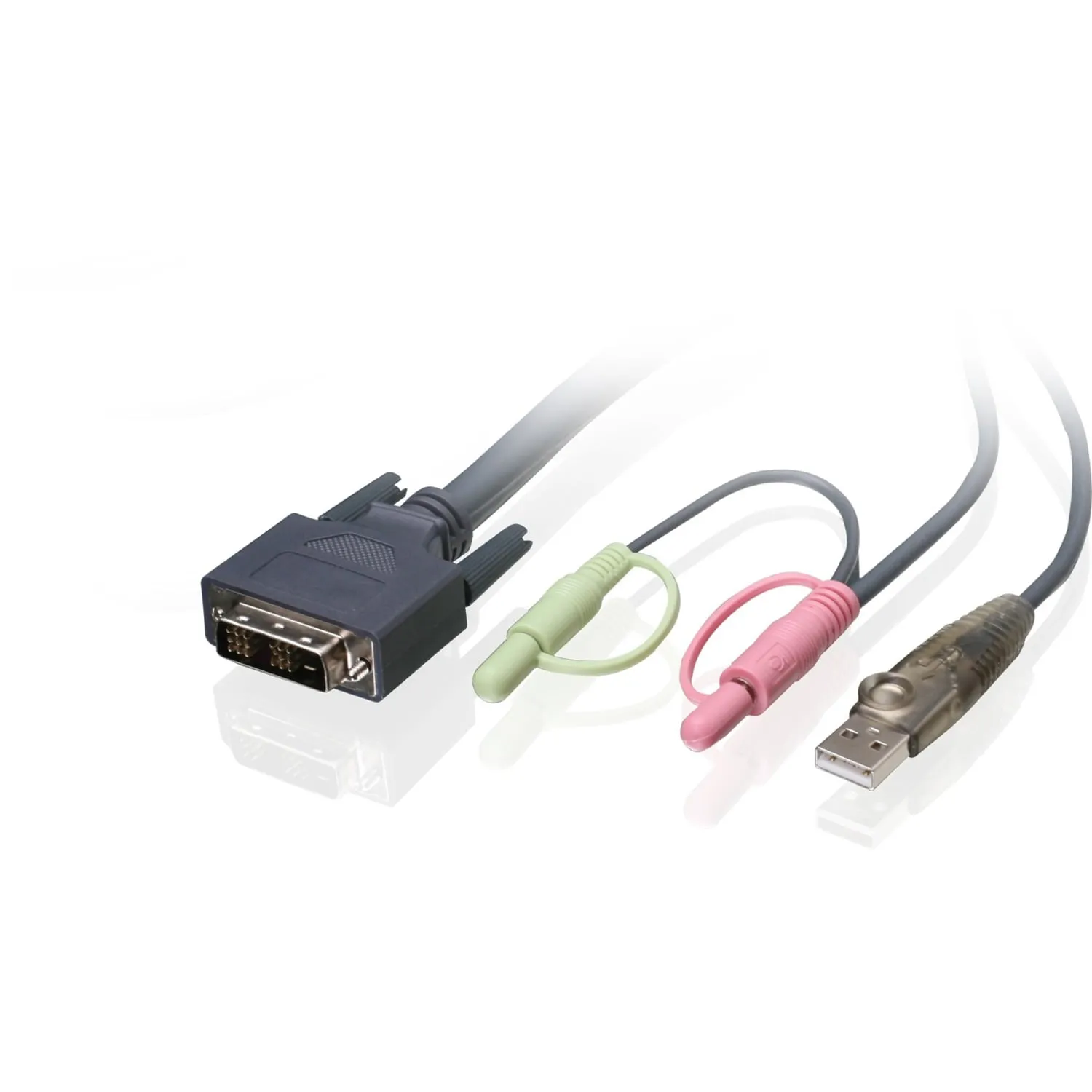 IOGear G2L7D02U — IOGEARS DVI-D SINGLE LINK, USB 2.0 KVM CABLE PROVIDES SIX FEET OF DIGITAL VIDEO