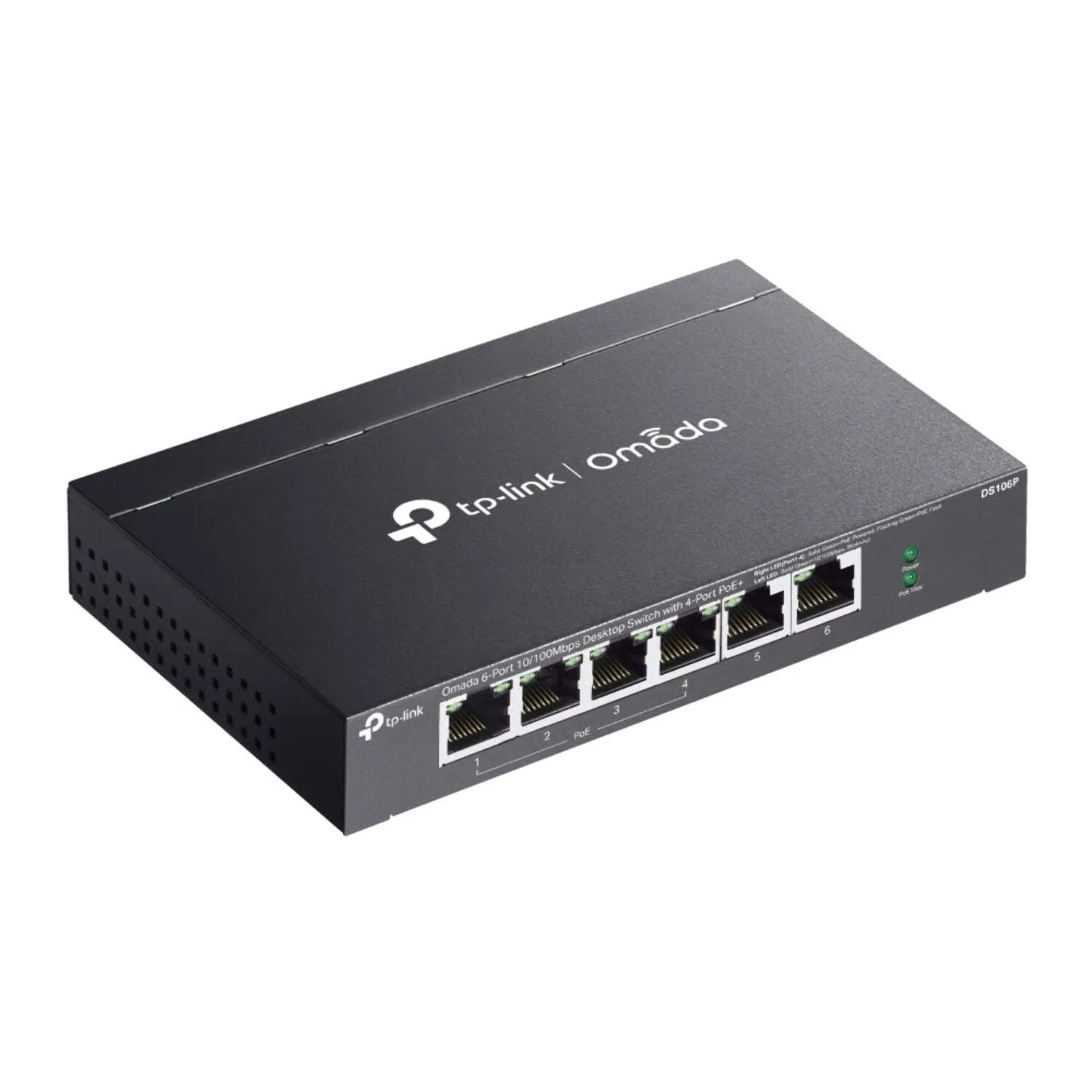 TPLINK DS106P — OMADA 6-PORT SWITCH W/4-PORT POE+