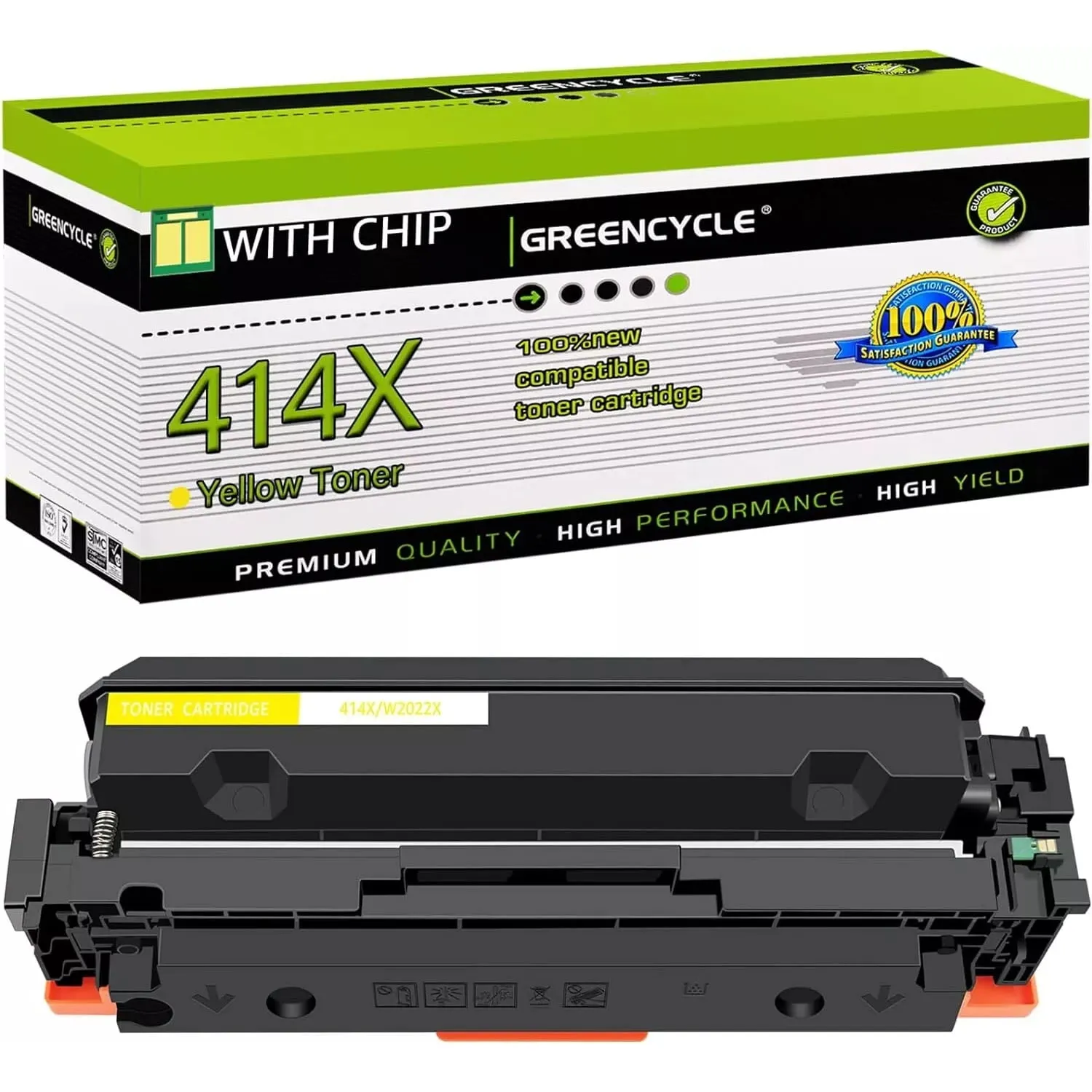 PCI 414X-W2022X — PCI BRAND HI-VALUE COMPATIBLE HP 414X W2022X XL YELLOW TONER CARTRIDGE 6K YLD FO