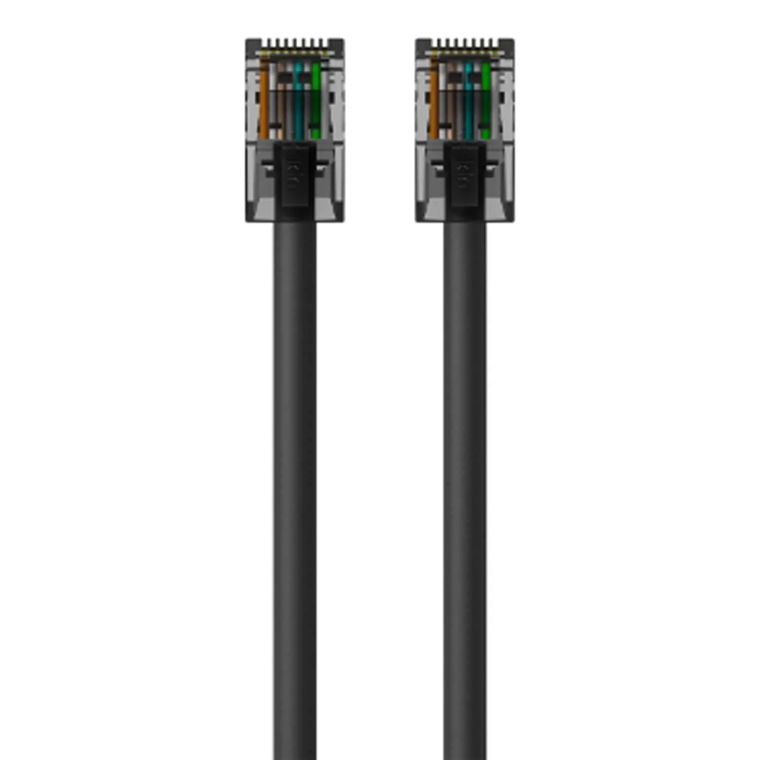 Belkin A3L980-25-BLK — PATCH CABLE - UNSHIELDED TWISTED PAIR (UTP) - MALE LEFT GENDER - MALE RIGHT GEND