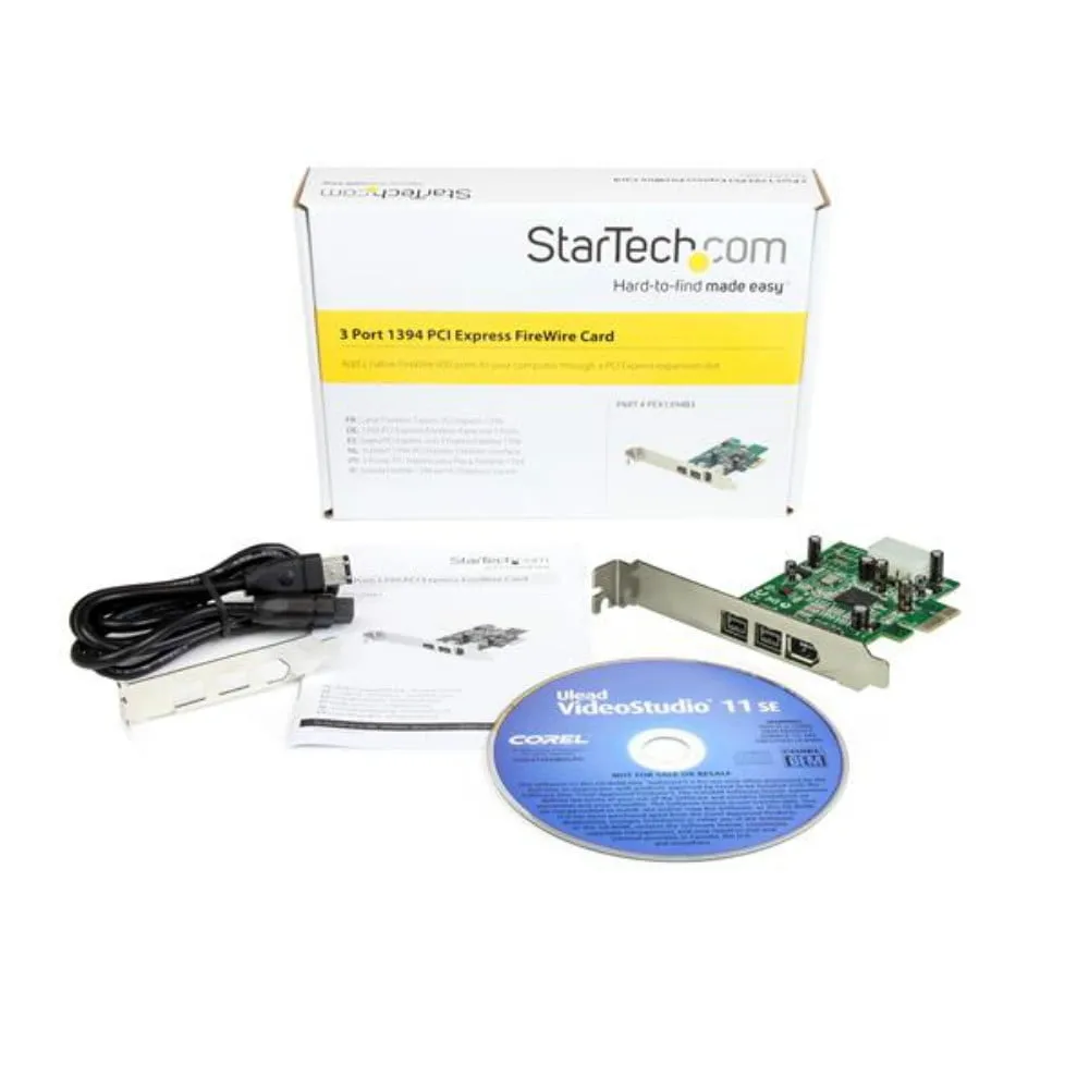 STARTECH PEX1394B3 - ADD 2 NATIVE FIREWIRE 800 PORTS TO YOUR COMPUTER THROUGH A P