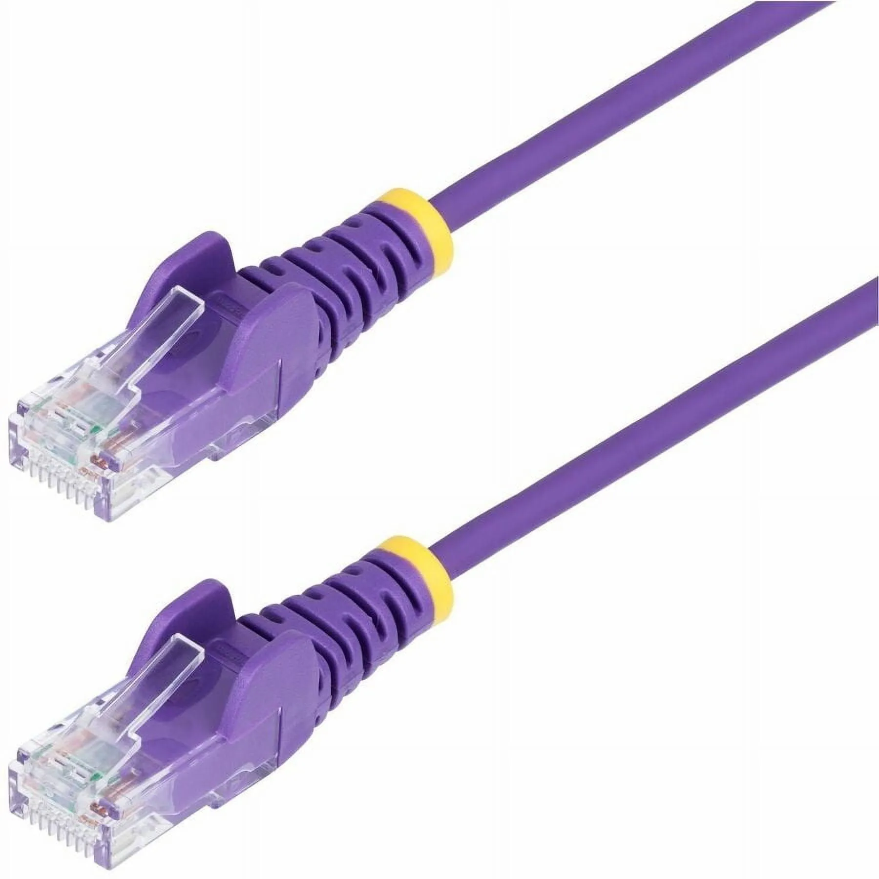 STARTECH N6PAT50PLS — 50FT PURPLE SLIM CAT6 ETHERNET CABLE, SNAGLESS, 100W POE, UTP, LSZH, 28AWG BARE