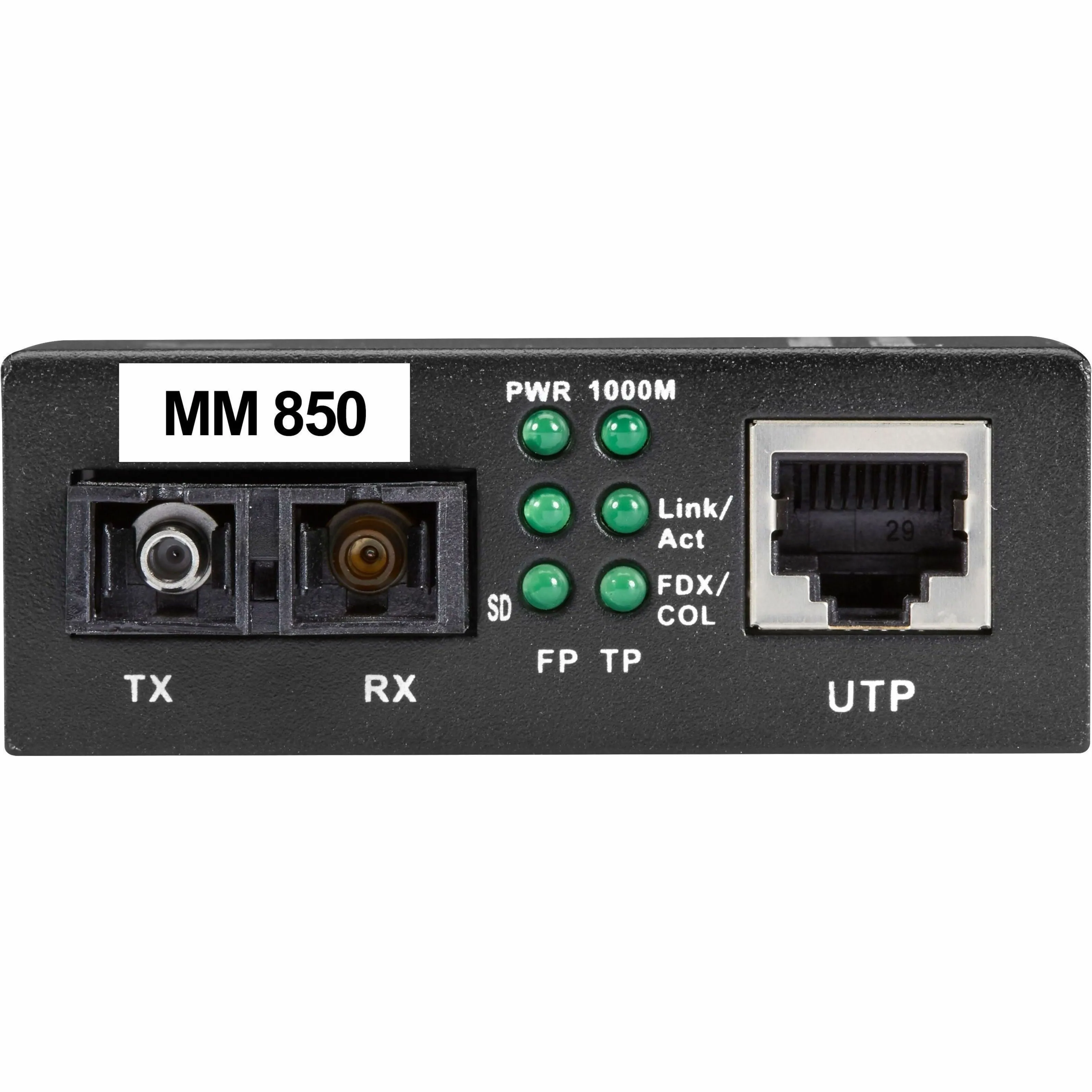 BLACK BOX CORPORATION LGC211A-R2 — CONVERTS 10/100/1000BASE-TX TO 1000BASE-SX. BUILT-IN, BROADCAST STORM CONTROL, F