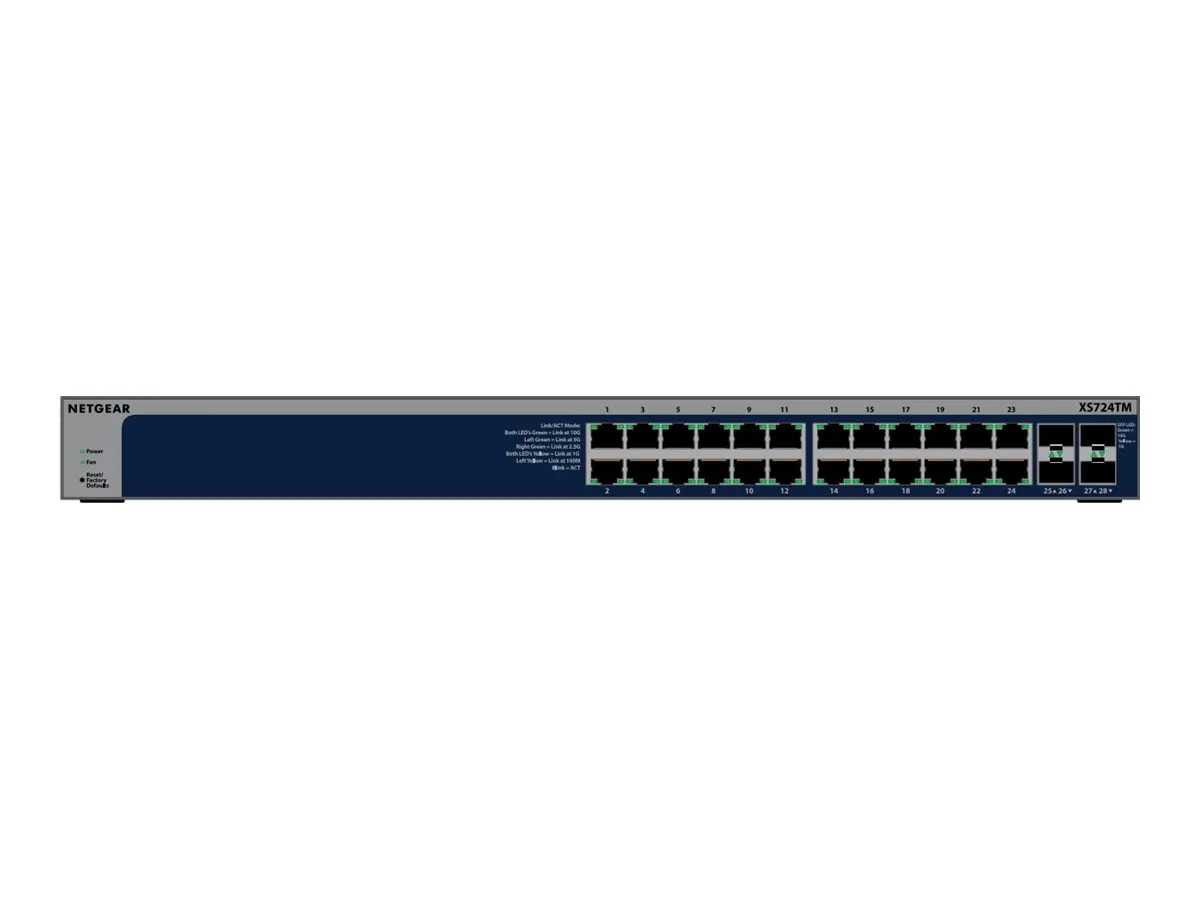 NETGEAR XS724TM-100NAS — Advanced 24-Port 10G Multi-Gigabit Smart Switch